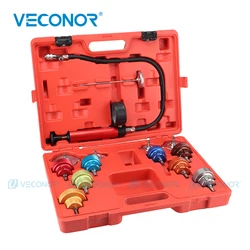14PCS Water Tank Leak Detector Testers Automotive Water Tank Leak Pressure Detector Radiator Pressure Test Tools Set Kit