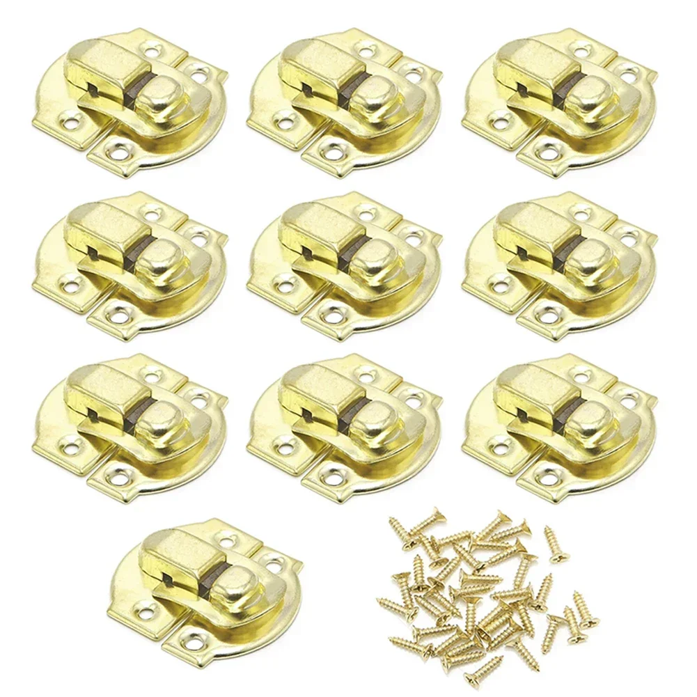 Practical Latches Box Buckle Iron Latches Hardware Latches Lock Metal Lock Retro Small Buckle For Box Luggage Horn Lock
