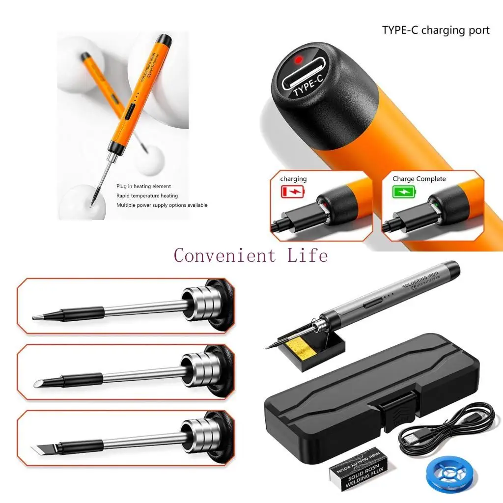 

L1EE Rechargeable Soldering Iron Toolkit With 800mAh Battery for Circuit Board Repair