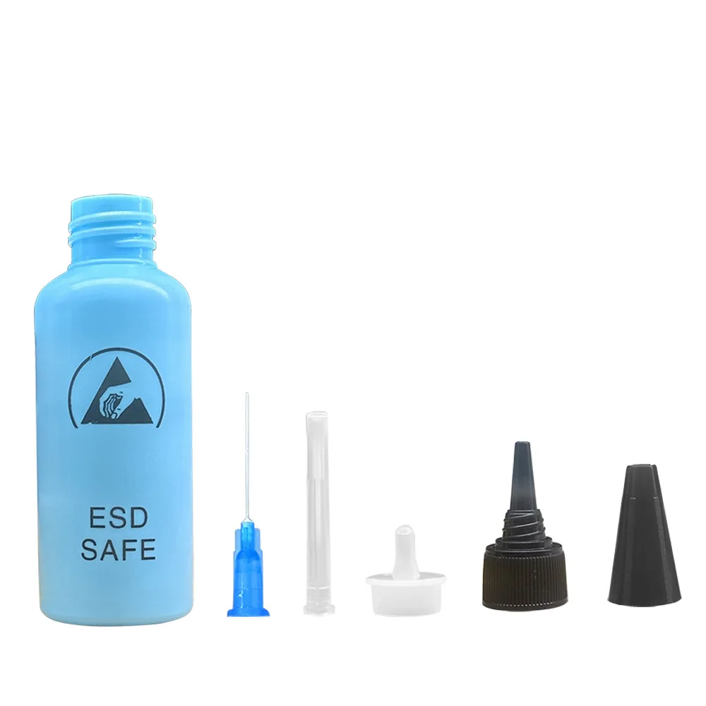 Alcohol Bottle, Solvent Dispensing, Mobile Phone Repair, Anti-Static, Leak-Proof, With Needle, 65ML