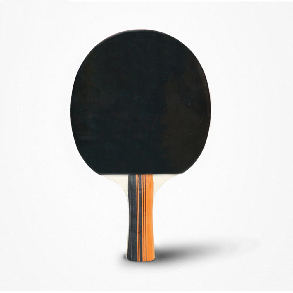 

1 Set Of Pingpong Racket Set With 3 Balls Wooden Table Tennis Racket For Offensive Players Black Red Long Handle Horizontal Grip