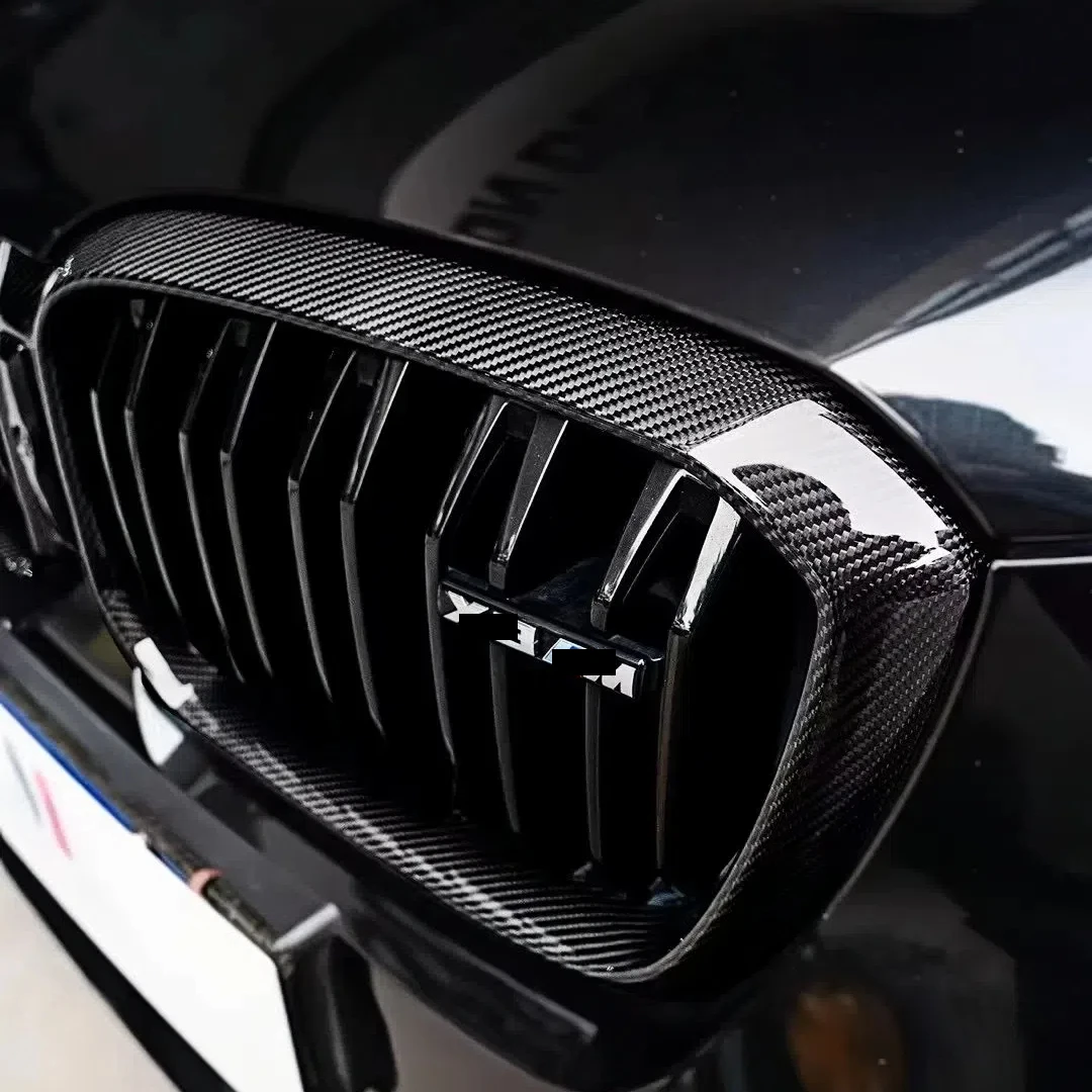 Real Carbon Fiber Front Air Intake Grille Carbon Fiber Front Bumper Grill Für BMW X3 X4 G01 G02 X3M F97 X4M F98 Ersatz