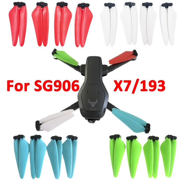 Colorful Upgrade Propeller Blade Fit for RC GPS Drone SG906/SG906MAX/SG906PRO/SG906PRO2/193MAX/193PRO2/X7 Wing Rotor Accessory