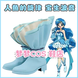 Anime Mermaid Melody Pichi Pichi Pitch Hanon Hosho Cosplay High Shoes Boots Halloween Christmas Accessories Footwear Custom Size