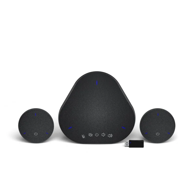 USB Video Conference System with Wireless Omni-directional Microphone and Speaker for Meetings
