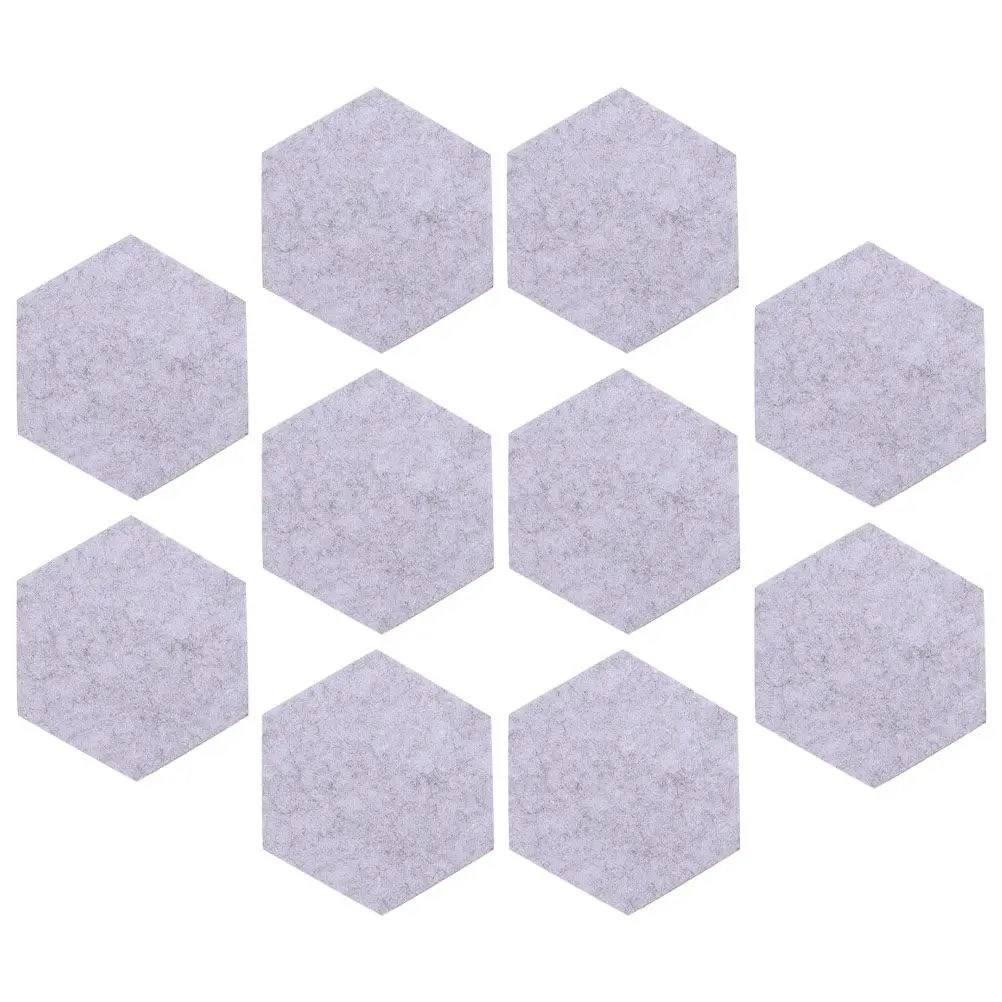 10pcs Soundproof Felt Boards – Decorative Bulletin Boards for Office, Home & School Notice Display