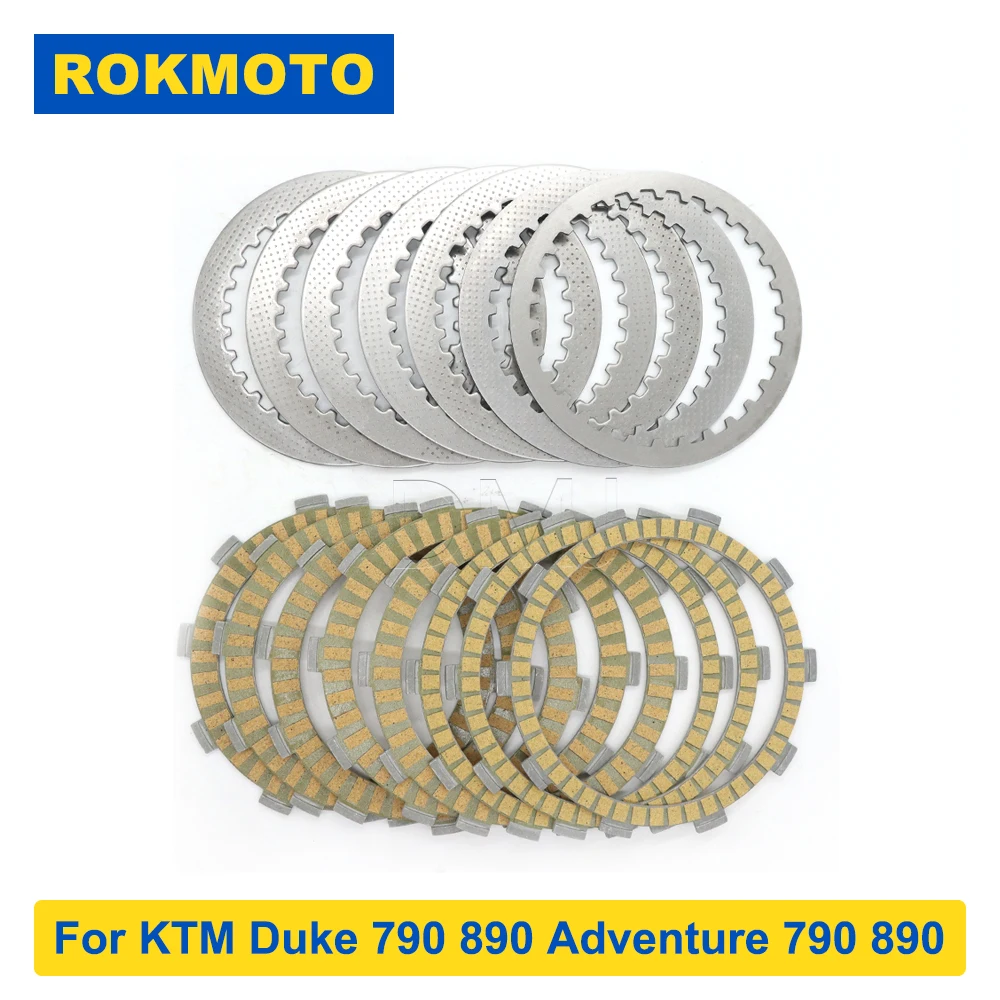 For KTM 790 Duke Adventure 2017-2021 890 Duke ADV 2021 Motorcycle Clutch Plates Steel Plates Friction Disc Kit Accessories