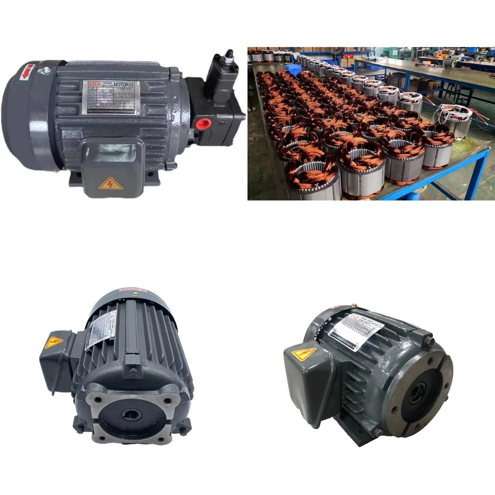 

TengFeiThree Phase 220V 380V 50Hz 60Hz Hydraulic AC Motor for XTCG .75kW .5kW .2kW 4kW .5kW Industrial Motor with Inner Shaft