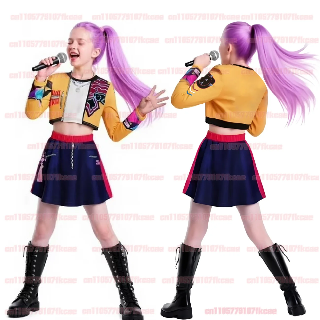 Kostium Cosplay Anime Kids HUNTR/X KPOP Demon Hunters Zoey Rumi Mira