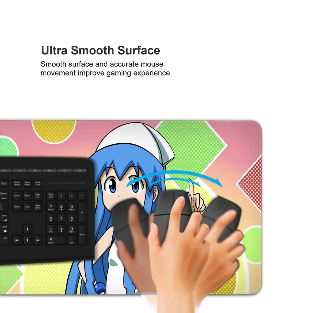 Squid Girl Mouse Pad Gaming Large Mousepad extended mouse pad computer non-slip carpet computer mousepad Anime office table mat