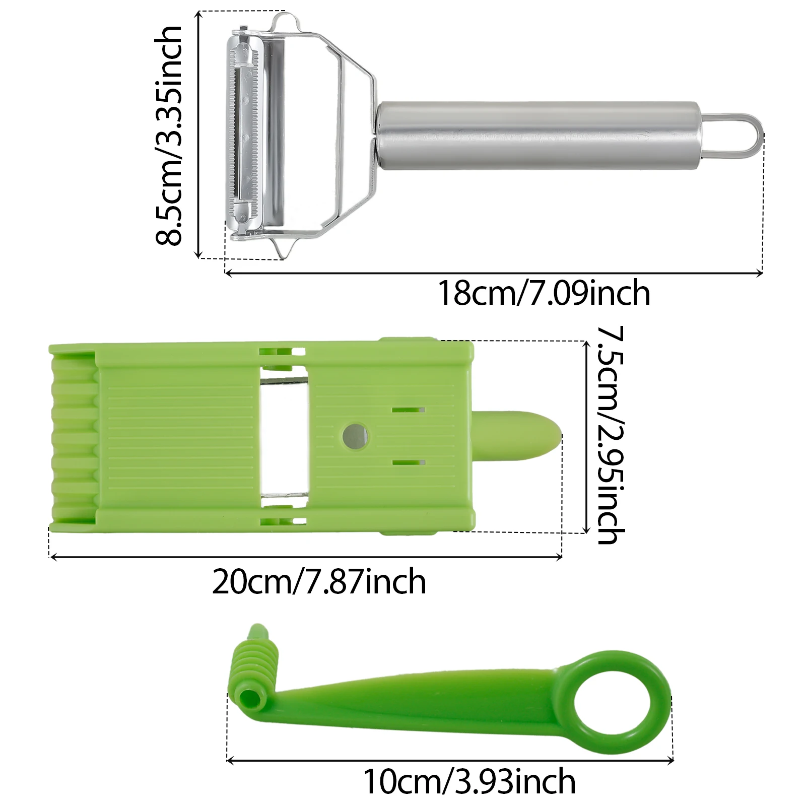 متعددة الوظائف شفرة واحدة مقشرة أدوات تقشير المطبخ للفاكهة البطاطس المحمولة قطاعة الخضراوات صريف لوحة للمطبخ