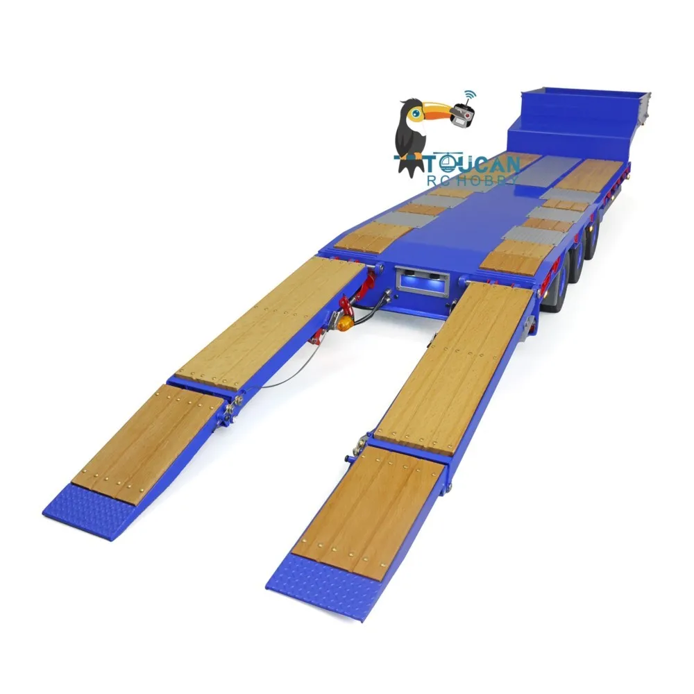 

Toys LESU 1/14 Металлический радиоуправляемый прицеп с модулем освещения Гидравлический электронный подъемный окрашенный готовый инженерный автомобиль THZH1510