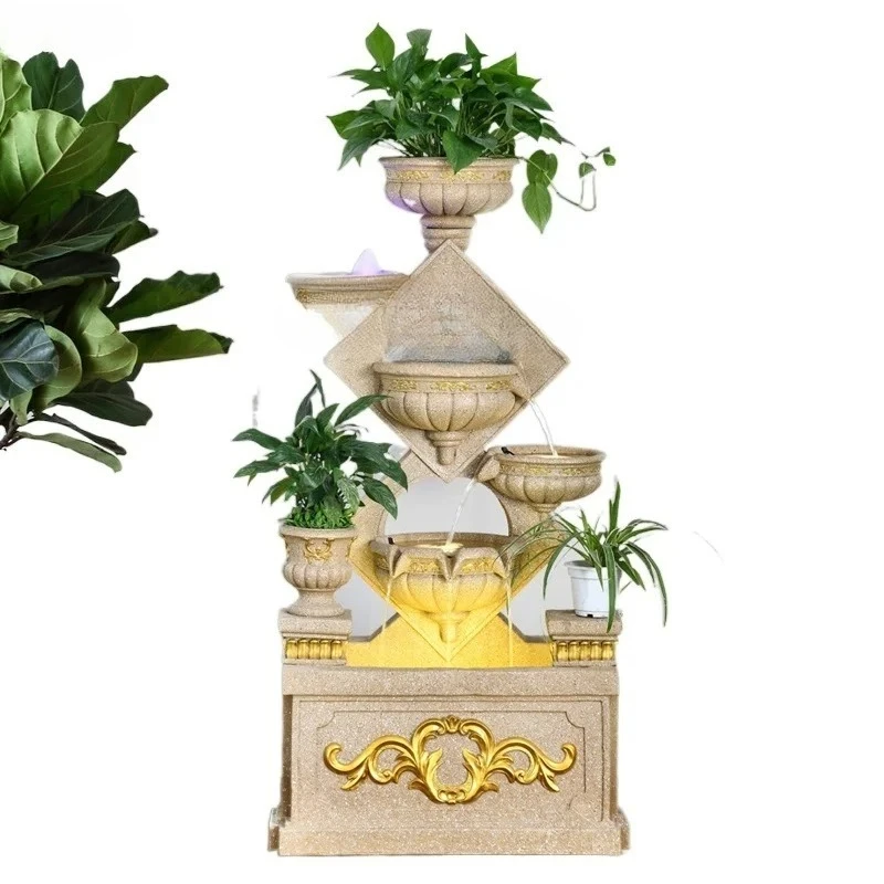 Make a Fortune as Endless as Flowing Water Decoration Lucky Fengshui Ball Fountain Fish Pond Waterscape Decoration
