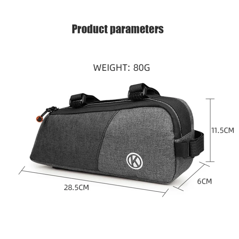 Large Capacity Waterproof MTB Bike Frame Bag Front Top Tube Triangle Pouch with Phone Case Beam Pack Cycling Accessory image 5