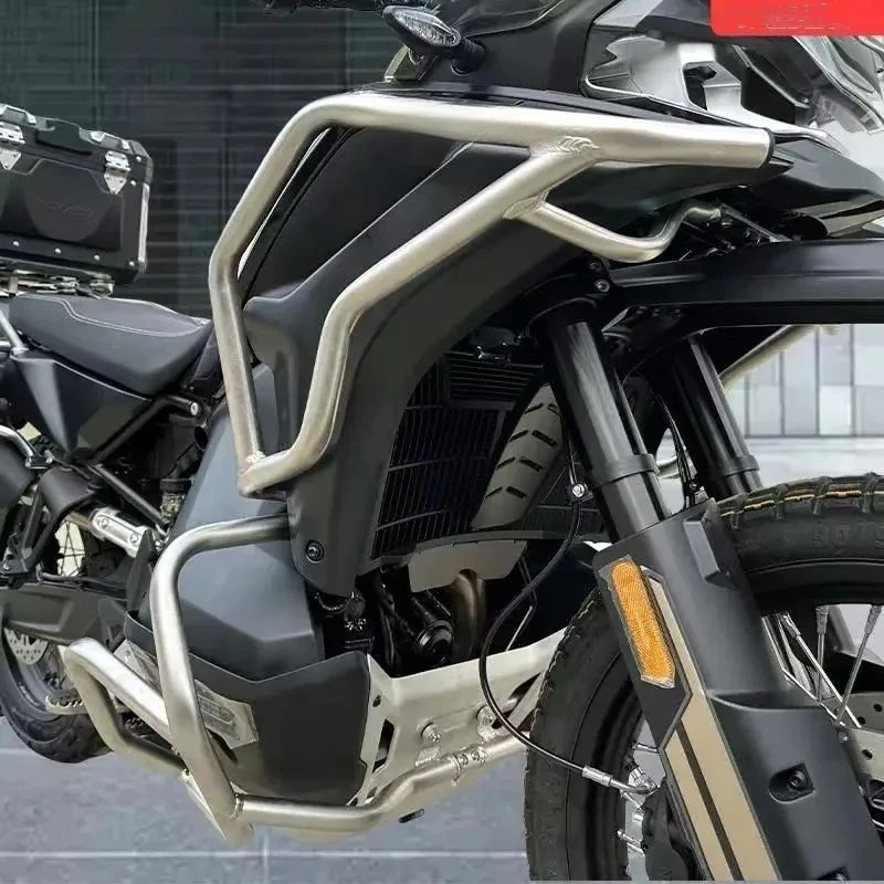 

Excellent Quality Motorcycle Engine Crash Bars Guard Stainless Steel Upper and Lower Bumper Protection Bar for Cfmoto 800MT-X