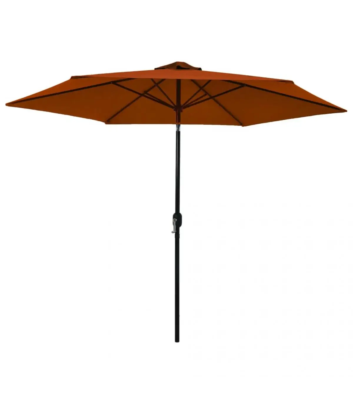 Garden umbrella terracotta metal stick 300 cm