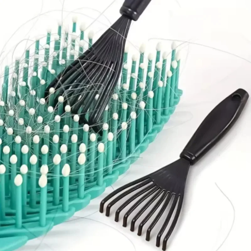 2/4/6/8/10/12Pcs Comb Cleaner Delicate Cleaning Removable Hair Brush Handle Embeded Hairdressing Tool Barber