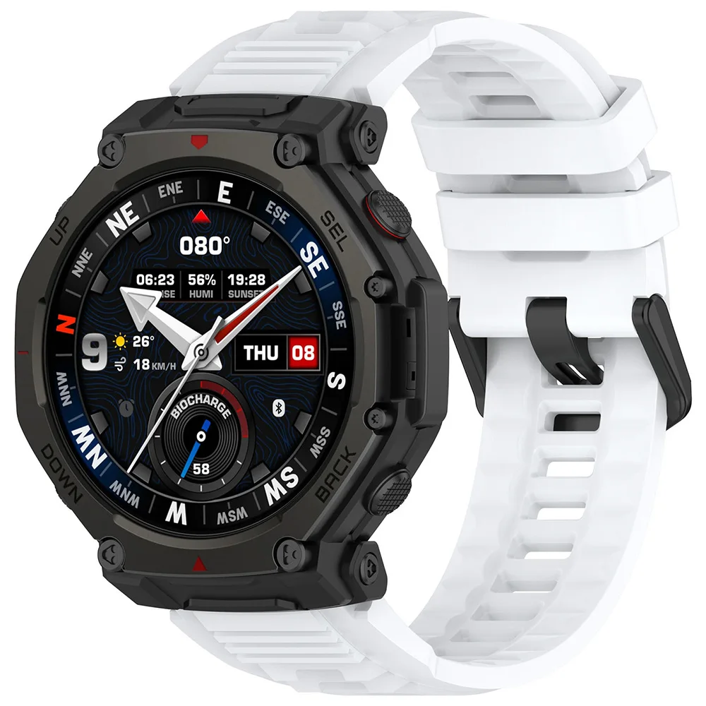 حزام الساعة لساعة Amazfit T-Rex 3 Pro مقاس 48 ملم من السيليكون 22 ملم #4