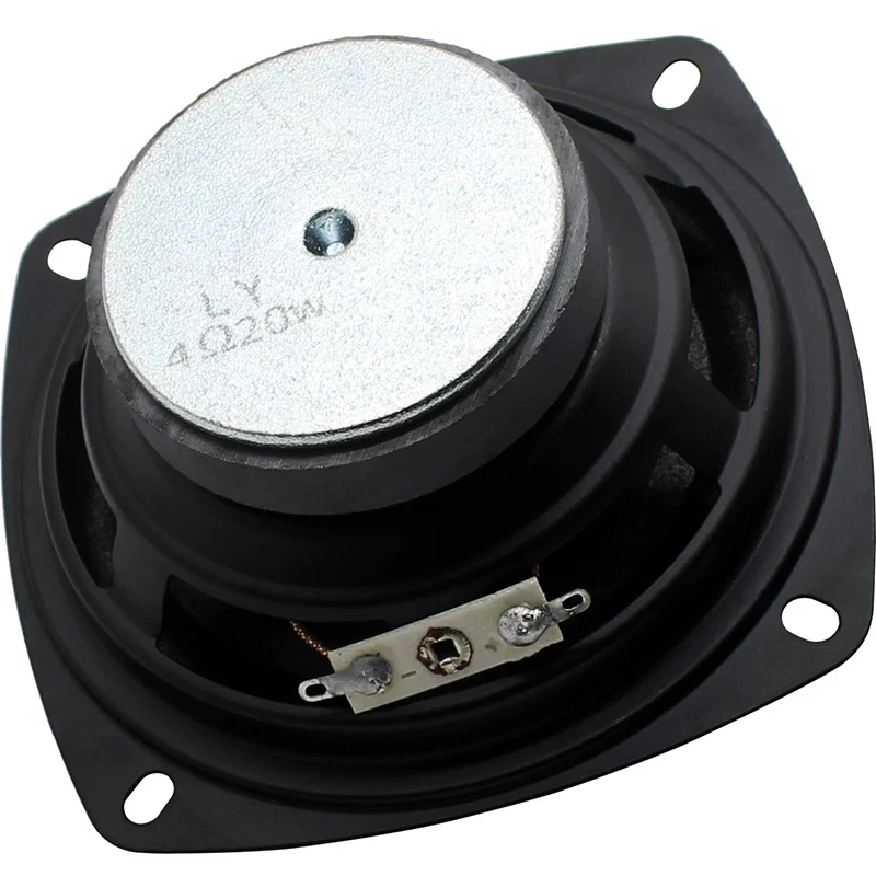 External Magnet loudspeaker 4-inch 4 ohms 20 Watts DIY Computer Amplifier Full-range Speaker 20W Home Use 60 Magnet DIY Speaker