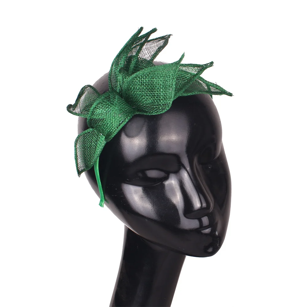 Weiße Braut-Kopfbedeckung, modische Hochzeit, Haarbänder, Damen-Fascinator, Haarschmuck, Cocktail-Hochzeit, Kopfschmuck, ausgefallener Hut – Detail 10