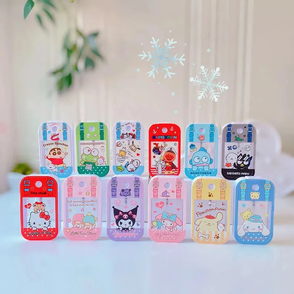 Sanrio Kuromi Cinnamoroll Travel Perfume Bottle Refillable Melody Alcohol Bottle Kawaii Gifts Boys Kids Girls Childrens