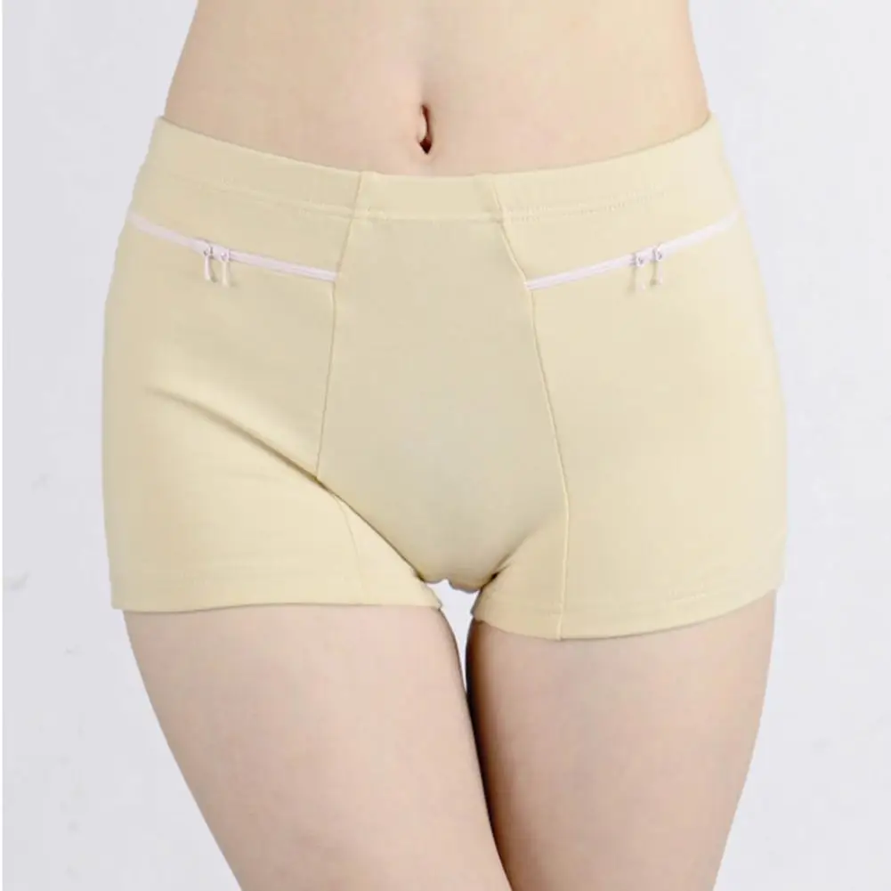 Pantaloni di sicurezza tascabili con cerniera pantaloni di sicurezza da donna pantaloni di sicurezza da donna con tasca con cerniera antifurto ad alta elasticità per lo Yoga