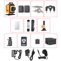 Multifunctional 4D 16 Lines   3° Self-leveling Machine Powered By Rechargeable Lithium Battery Leveling Tool with 1.2m