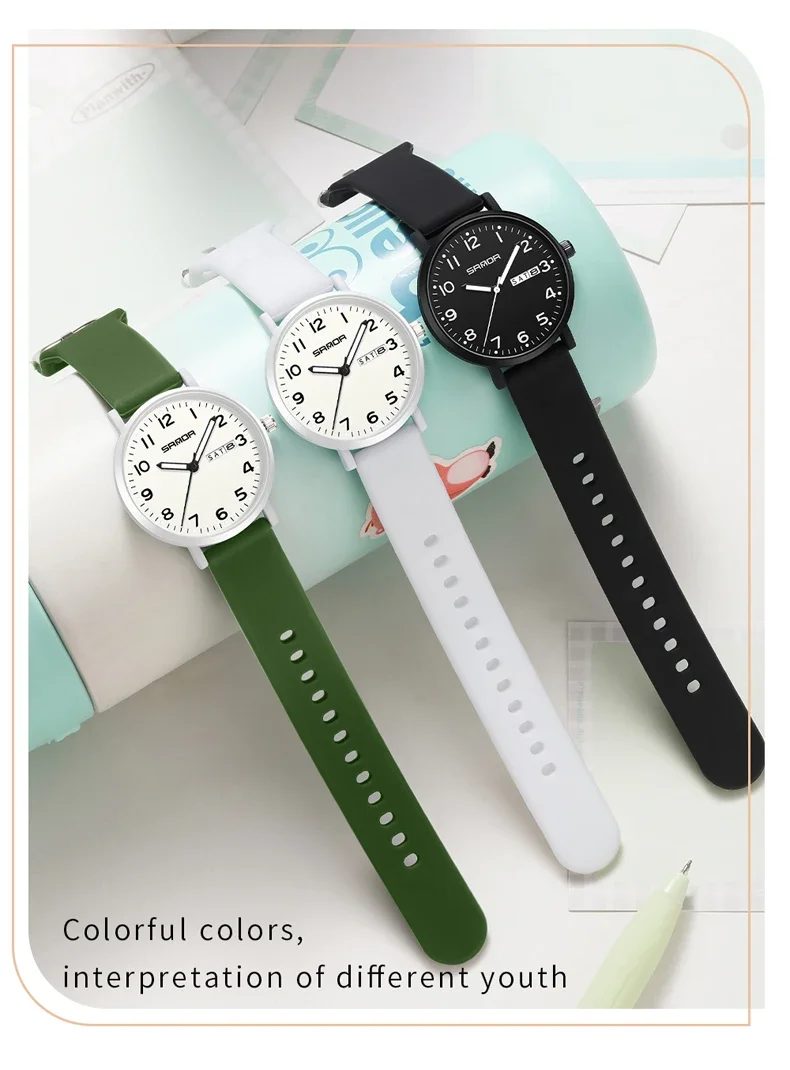 SANDA SD1143 Orologio al quarzo per studenti Orologio da polso sportivo all'aperto resistente alla moda semplice e leggero per ragazzo e ragazza Miglior regalo