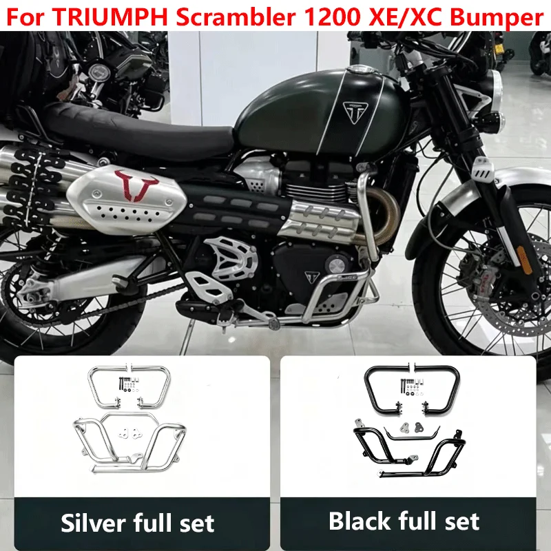 For TRIUMPH  Scrambler 1200 XE/XC Anti-Crash Bar Frame Protection Bumper Frame Kit Engine Guard Highway Crash Accessories