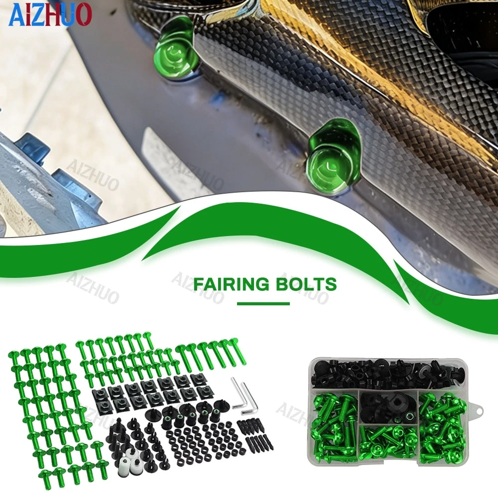 

Motorcycle Complete Set Of Fairing Bolts Nuts Screws Aluminum For KAWASAKI ZX4R ZX4RR ZX6R ZX10R ZX25R Z650 Z750 Z800 Z900 Z1000