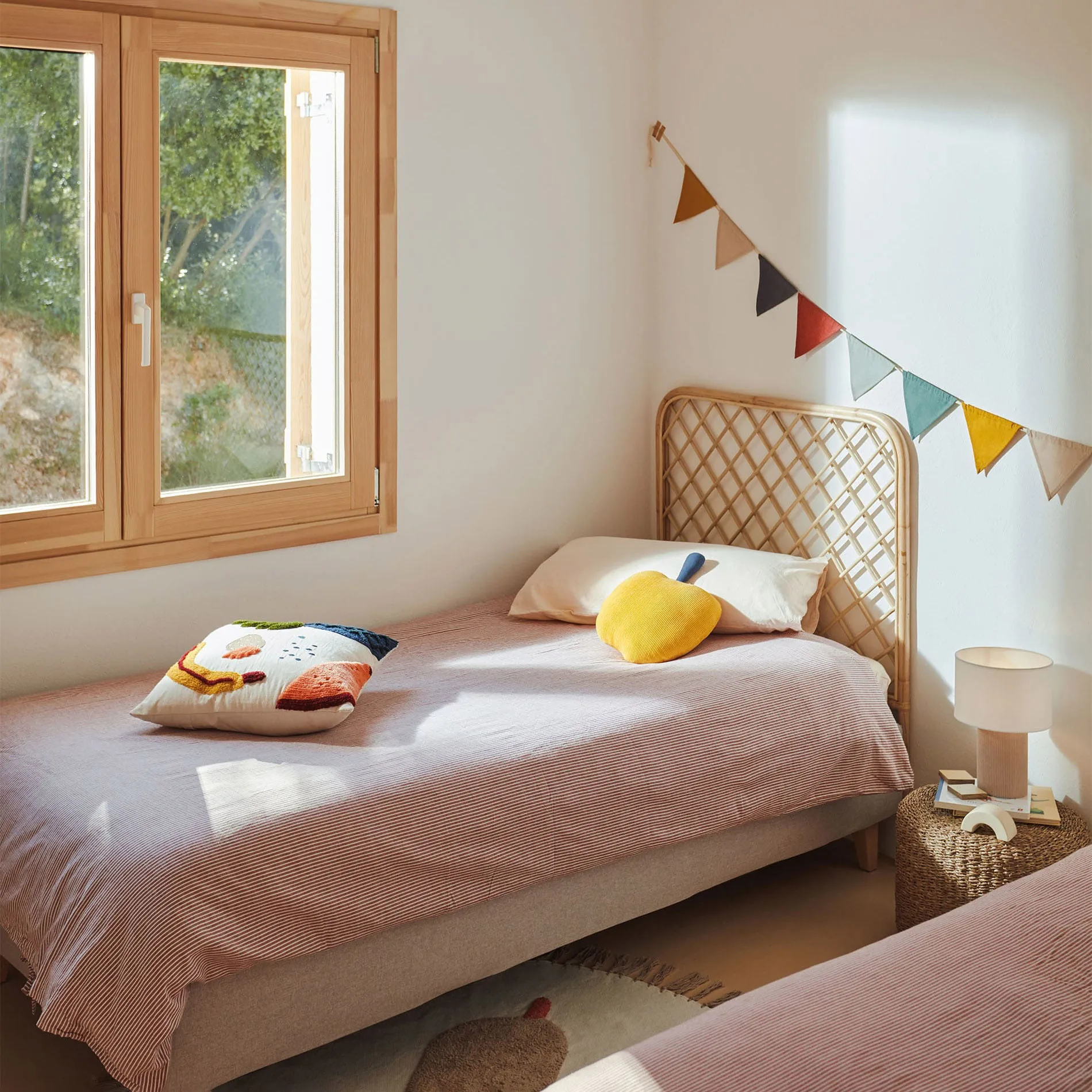 ألواح رأسية من الخيزران بتصميم عصري لغرف نوم الأطفال، لوح رأسي للسرير عالي الجودة، رؤوس سرير للديكور الطبيعي