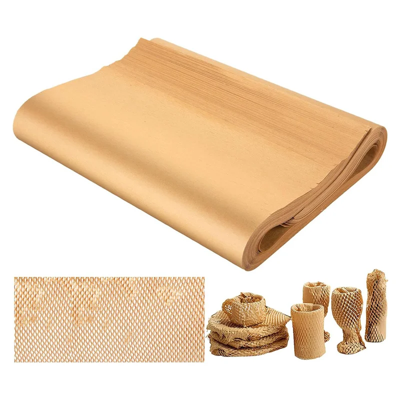 A29F-Packing Paper Sheets For Moving, Honeycomb Packing Paper Sheets With 1.6X Stretchability For Shipping, Box Filler