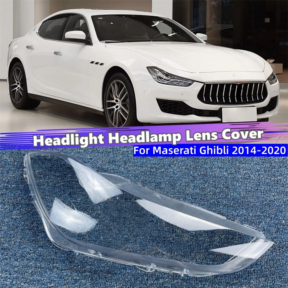 For Maserati Ghibli 2014 2015 2016 2017 2018 2019 2020 Accessories Cars Polycarbonate High Gloss Fully Transparent Lens Masks