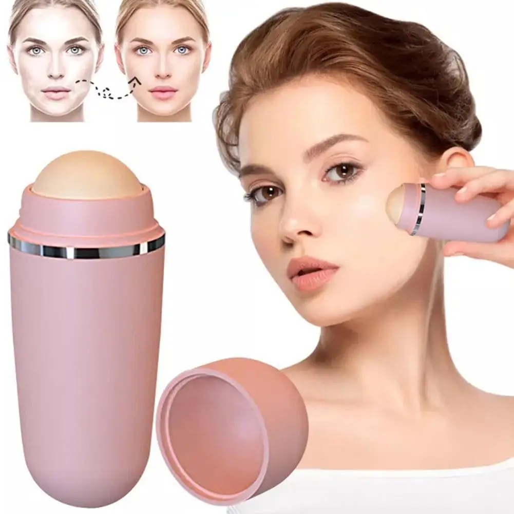 Gezicht Olie Absorberende Roller Natuurlijke Vulkanische Steen Massage Bodystick Make-Up Gezicht Huidverzorging Tool Gezichtsporiën Reinigen Olierol