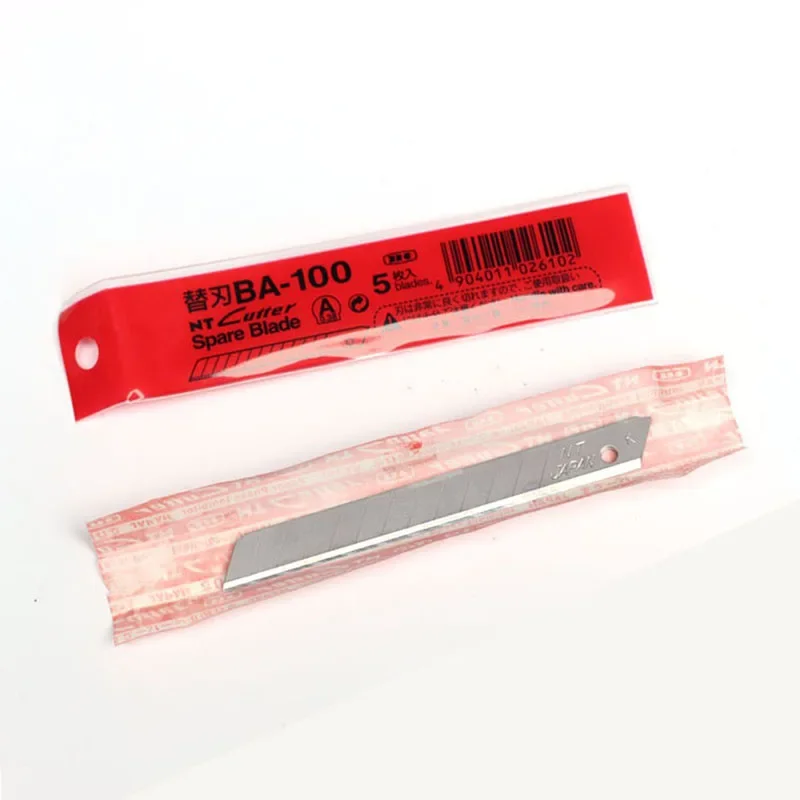 Japan NT Cutter Spare Replacement Blade BA-100 small art blade 9mm 58 degrees 50blade/Pack for D-400 D-1000 C-400 C-1500