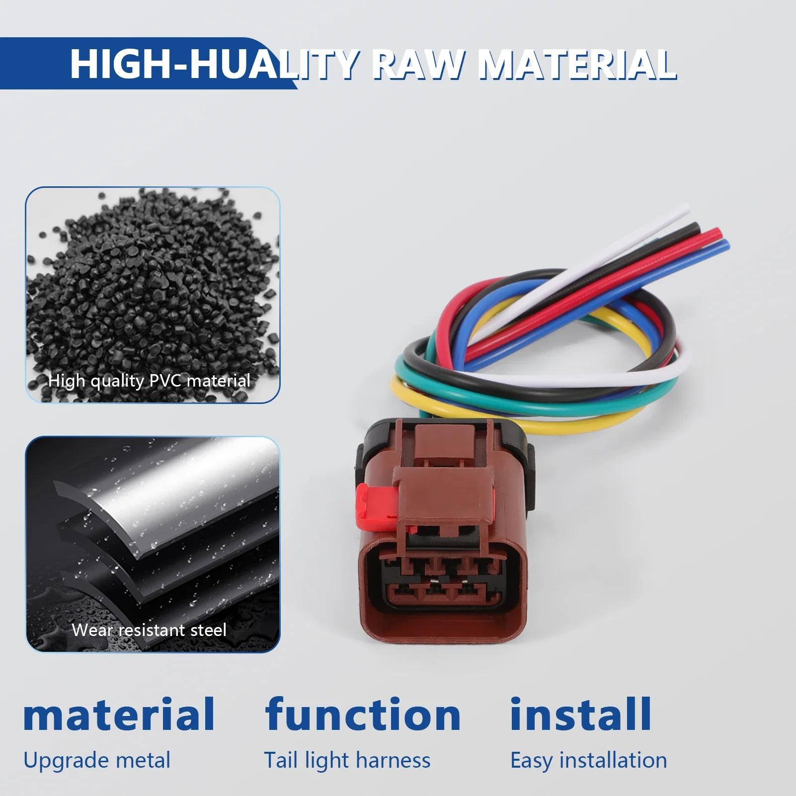 2 قطعة سيارة الذيل ضوء سلك تسخير موصل 5013984AA 55077347AF ل دودج ل دودج رام 1500 2002-2006 استبدال 55077348AF #6