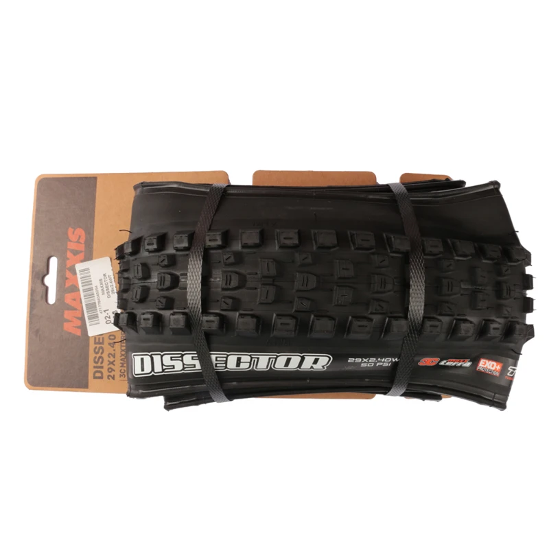 MAXXIS DISSECTOR 29x2.4 WT 3C EXO+ TR DD Schwarz/Kaffeebraun Tubeless-Reifen MaxxGrip MaxxTerra für Offroad-Fahrzeuge MTB – Detail 3