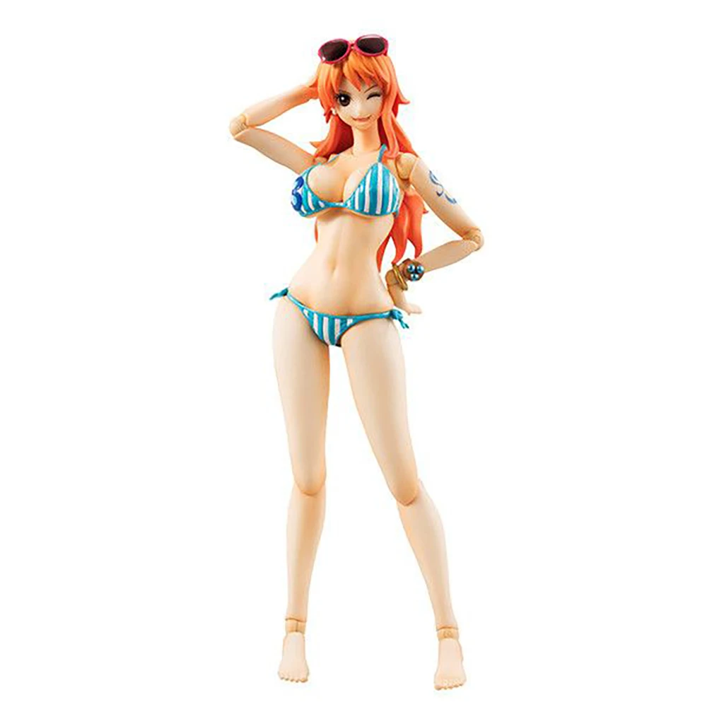 100% Original MegaHouse Variable Action Heroes One Piece Nami Summer Vacation Action Figure Collection Series Anime Figure