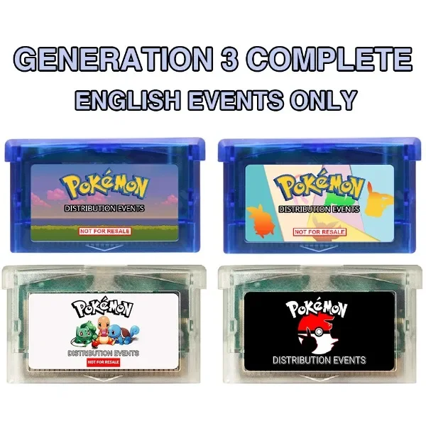 Pokemon Ultimate Event Distribution Video Game Cartridge for Generation 3 Games English Language