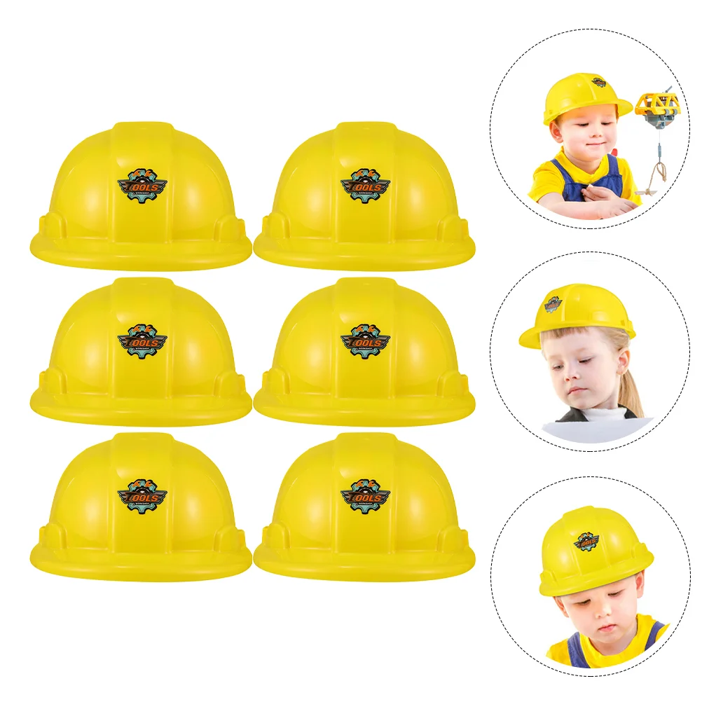 

Hat for Kids Hard Bulk Toy Helmets Adults Plastic Hats Construction Worker Child