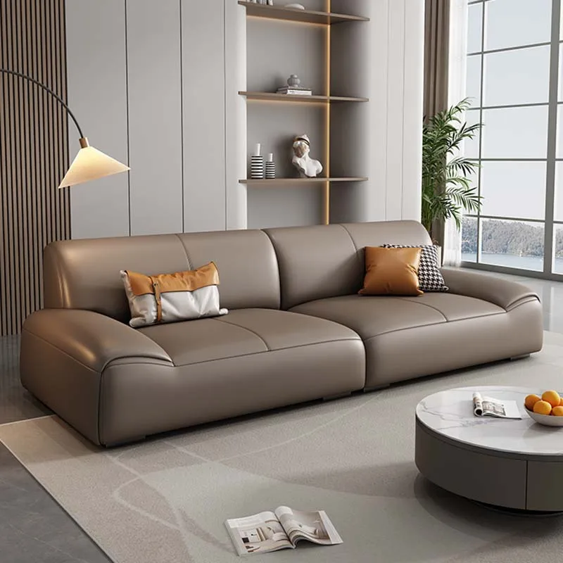 Minimalistyczna Sofa do salonu skóra naturalna nowoczesne eleganckie sofy salon wygodne meble Divani Soggiorno Nordic