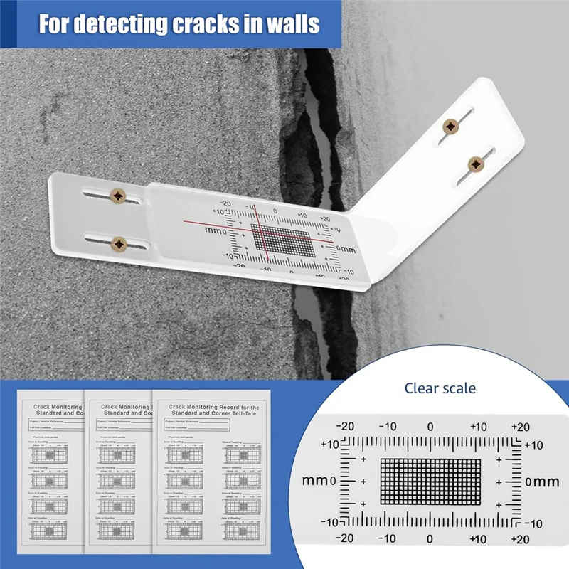 

A83I-Crack Monitoring Record Concrete Crack Monitor, Corner Crack Monitor For The Standard And Corner