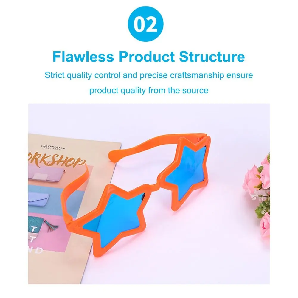 لطيف هالوين الكرنفالات الكبيرة الخماسي نظارات الجدة الملونة مضحك نظارات بار الرقص حزب زي نظارات للبالغين