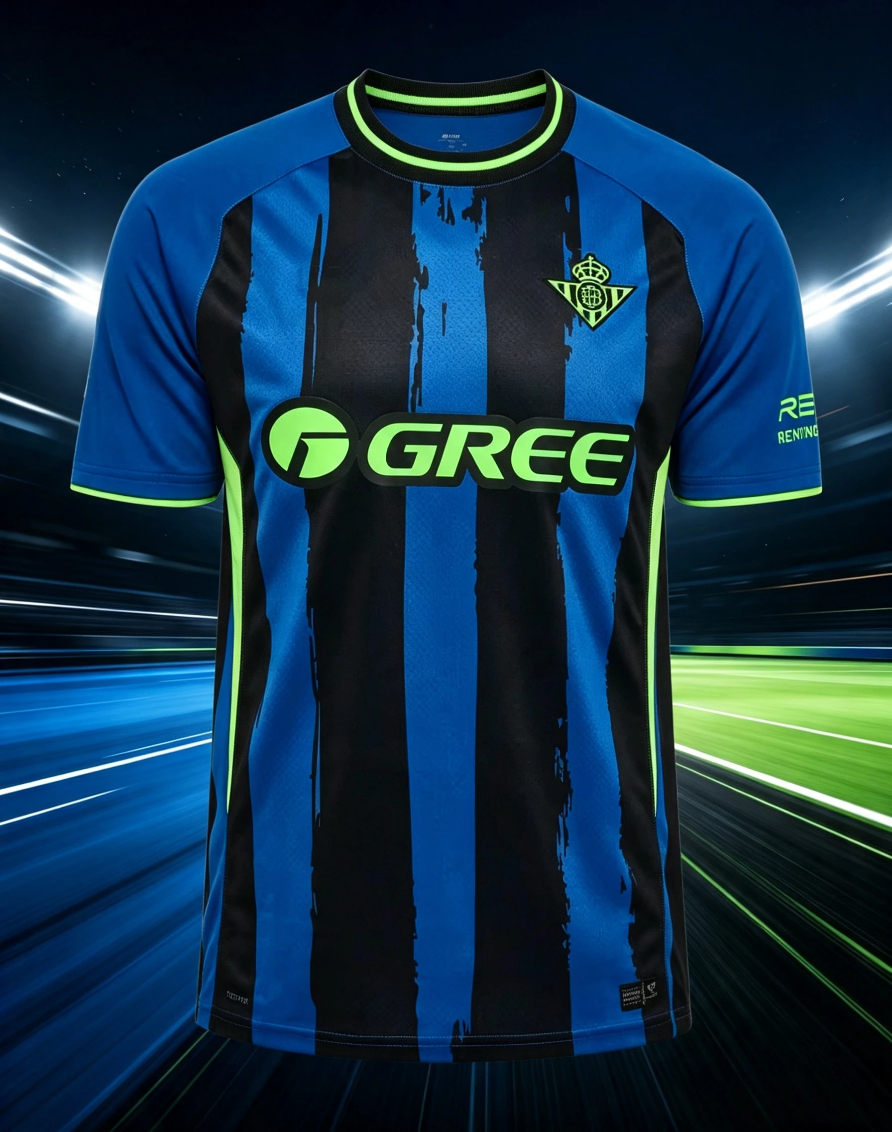 Unisex Real Betis Football Jersey Short-Sleeve Y2K Street Style Quick-Drying Football T-Shirt for Fans Casual Sports T-Shirt