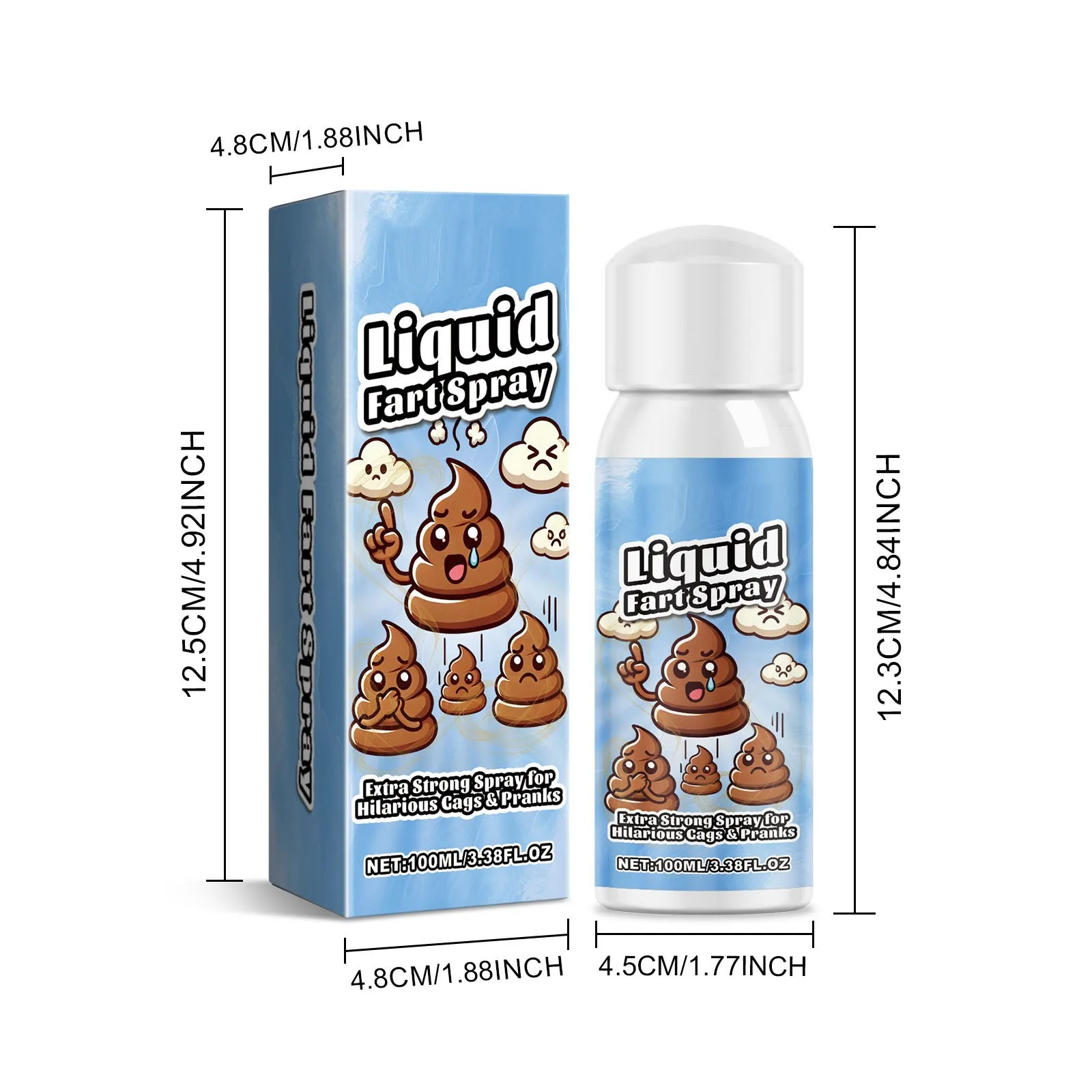 Fart Spray Prank Trick Spray Party Supplies Prank Smell Spray Suitable For Adults Non-Toxic Halloween Funny Toys