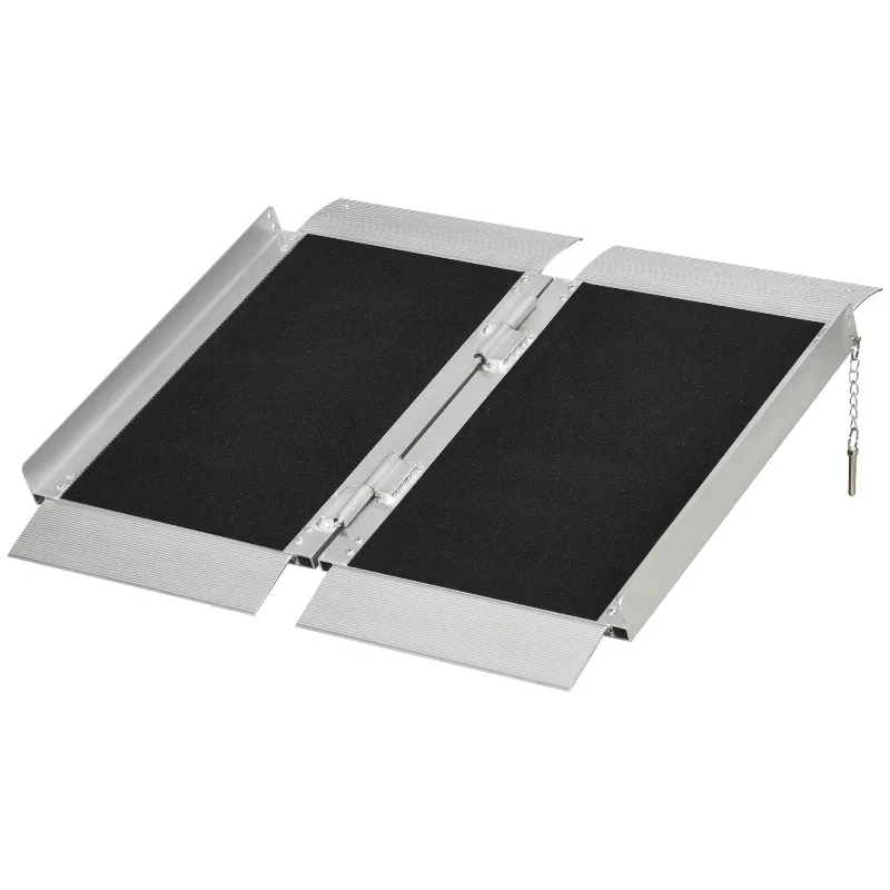 

TORQMAX 2 Foot Foldable Wheelchair Ramp, Skidproof Portable Threshold Ramp for Home Steps, Doorways, and Carpeted Areas
