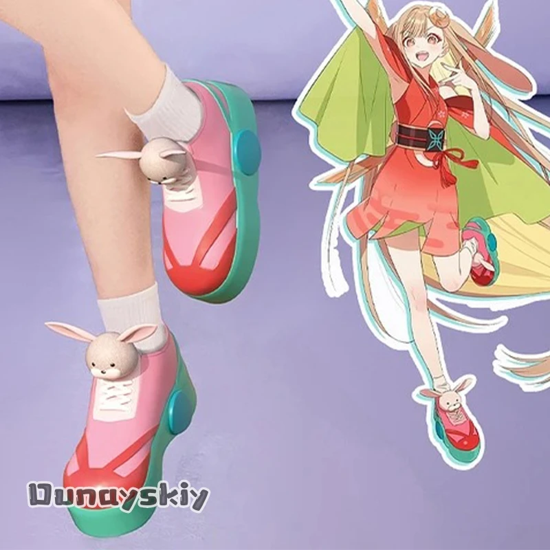 

aBDSS*/Kaguya Kawaii Fashion Hot Pink Jirai Kei Girls Shoes Punk Roleplay Platform Shoes Halloween Cos Anime Princess Kaguya Cos