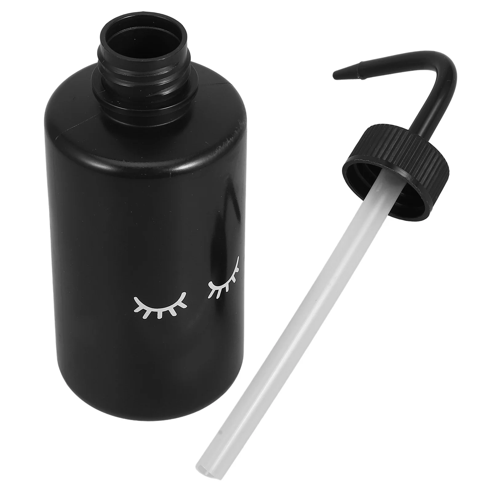 

4Pcs Lash Wash Rinse Bottle Precision Curved Tip for Eyelash Extension Cleaning Portable Plastic Squeeze Bottle for Salon Spa