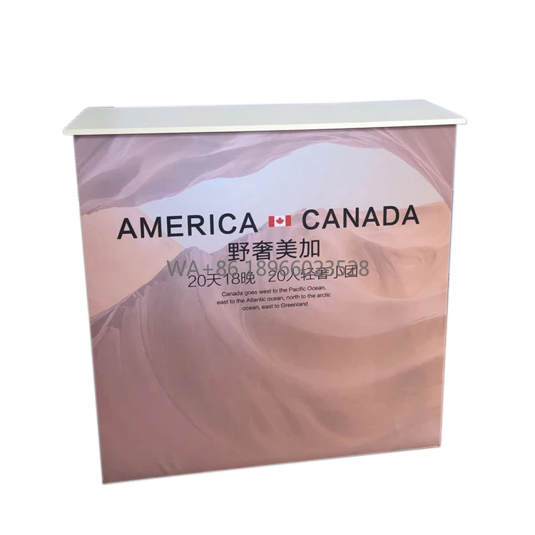 

Function Aluminum Trade Show Exhibition Booth Promotion Desk Reception Showcase Counter