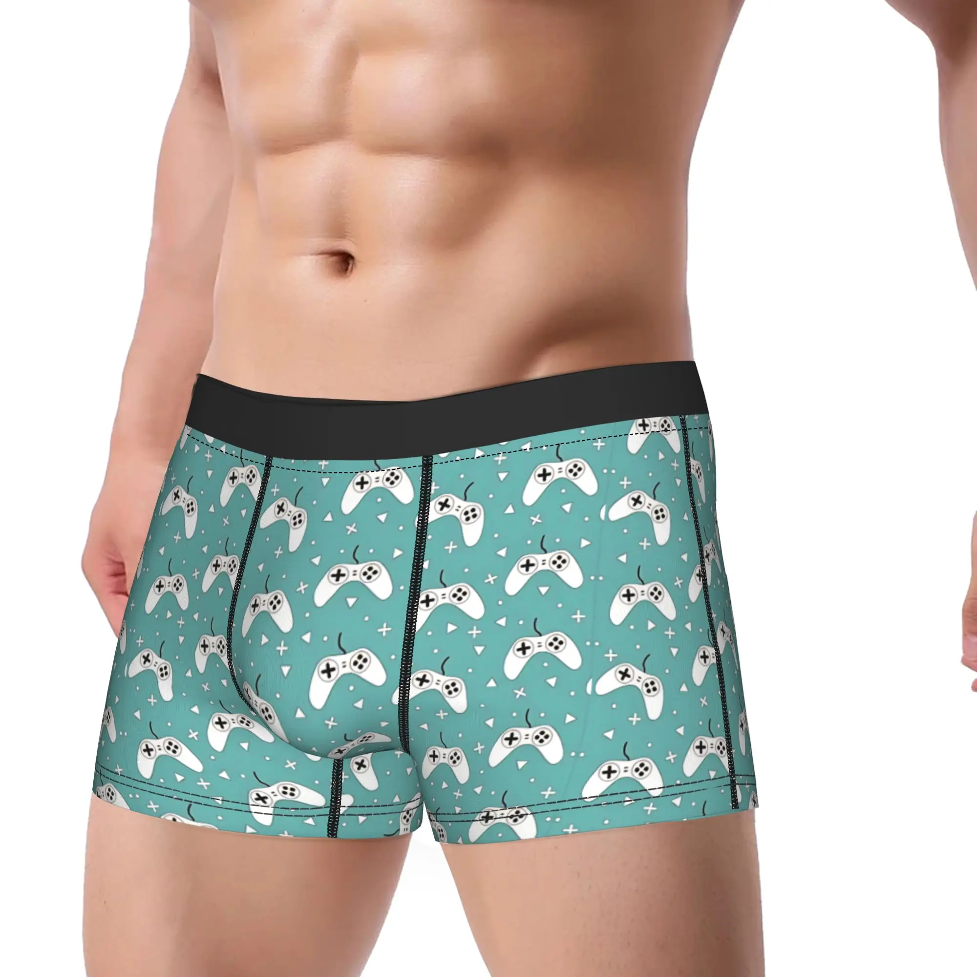Game Pattern Video game controller Underwear  Breathable Panties Customs Shorts Briefs For Men Pouch Oversize Boxershorts